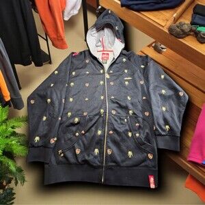 Vintage Stash House Hoodie 3XL Fleece Velvet Lined Rare Hip Hop Streetwear Black